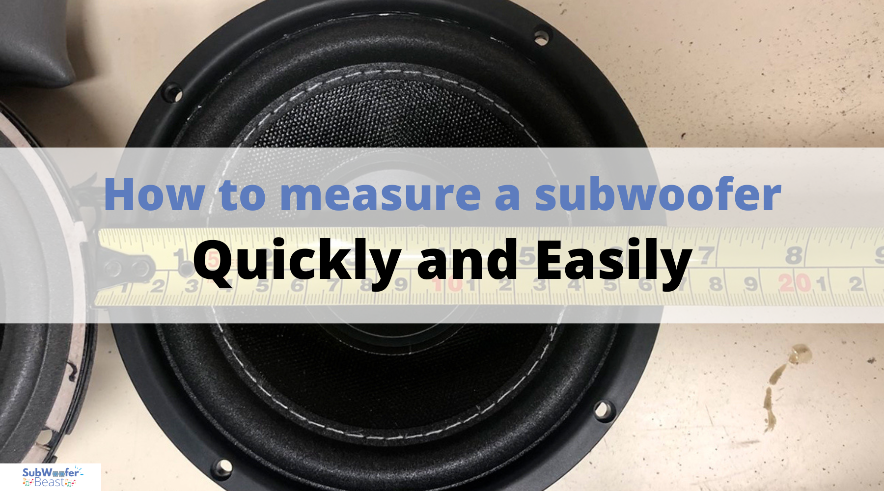 How to measure a subwoofer