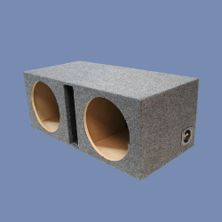 ASC Dual 12″ Subwoofer Universal Fit Vented Port Sub Box Speaker Enclosure
