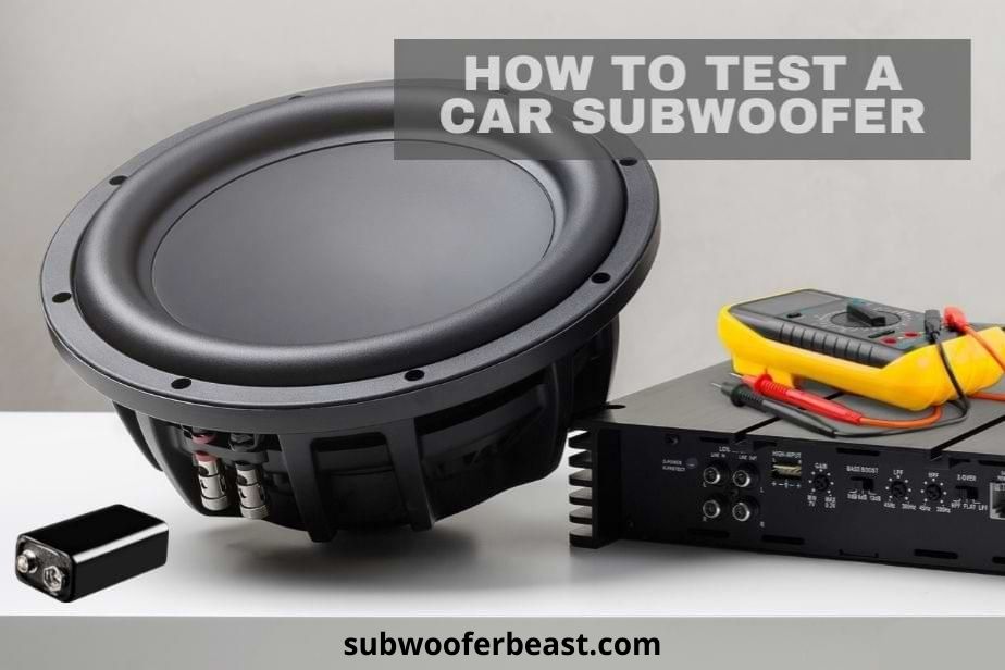 test the connection of subwoofer